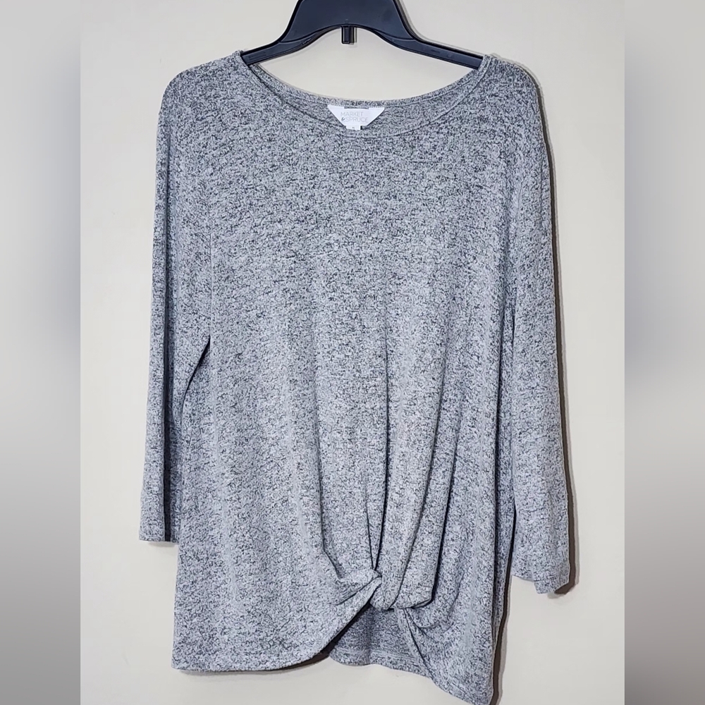 Gray Knit Skirt